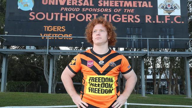 This weekend's Southport vs Currumbin clash will be the second instalment of the Ben Hamlet Memorial Shield in honouring its namesake. Tigers gun Brock Hamill was a friend of Ben's and will be ready for a big game. Picture Glenn Hampson