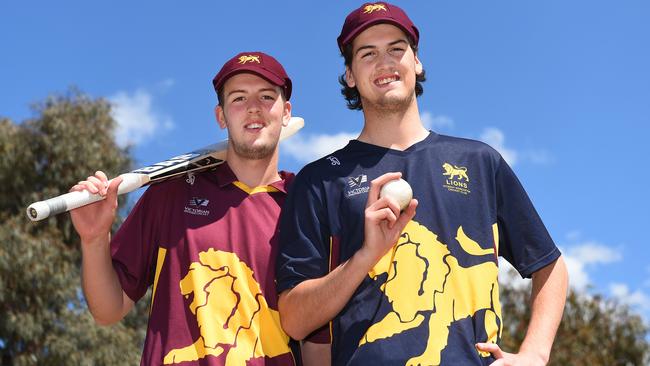 Brothers Zac and Sam Elliott made their First XI debuts together in Round 1. Picture: Josie Hayden