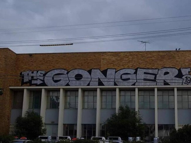 Gong's tags have been spotted far and wide, from Pyrmont to Lidcombe. Picture: Supplied