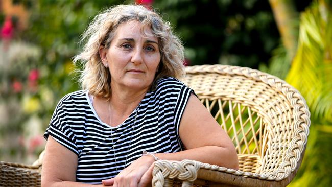 Stephanie Cairncross underwent surgery to remove breast cancer at Concord Hospital before undertaking treatment in Nepean. Picture: Nathan Edwards