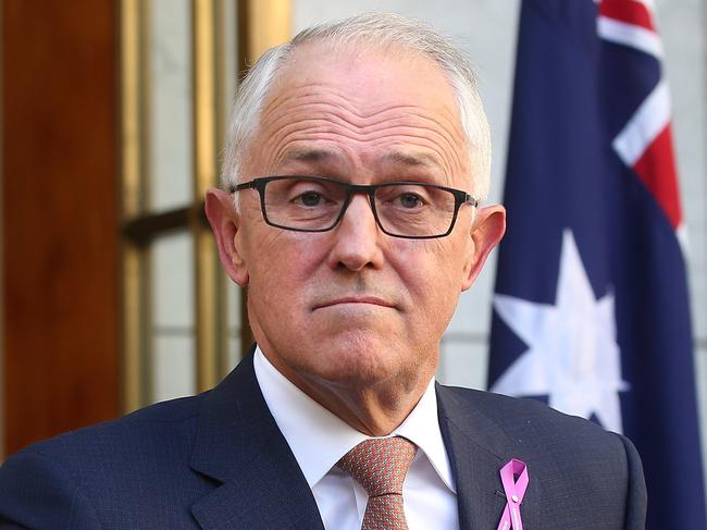 PM Malcolm Turnbull holding a press conference at Parliament House in Canberra. Picture Kym Smith