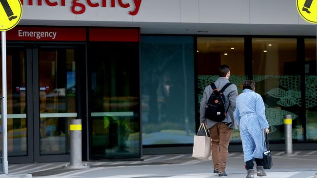 Patients arrive at the emergency department of the Royal Adelaide Hospital. Picture: Calum Robertson