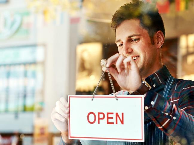 Generic photo of open for business sign, new shop, welcome, we're open, coming soon, announce stock image