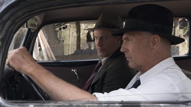 Woody Harrelson and Kevin Costner in a The Highwaymen. Picture: AP