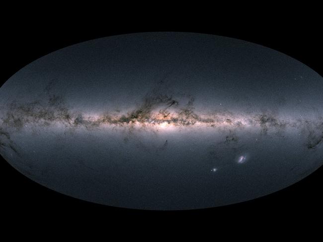 Gaia, operated by the European Space Agency (ESA), surveys the sky from Earth orbit to create the largest, most precise, three-dimensional map of our Galaxy. One year ago, the Gaia mission produced its much-awaited second data release, which included high-precision measurements — positions, distance and proper motions — of more than one billion stars in our Milky Way galaxy. This catalogue has enabled transformational studies in many fields of astronomy, addressing the structure, origin and evolution the Milky Way and generating more than 1700 scientific publications since its launch in 2013. This image shows Gaia's all-sky view of the Milky Way based on measurements of almost 1.7 billion stars.