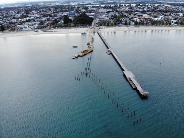 A July aerial shot of the redevelopment showing how far the project has come. Picture: Supplied