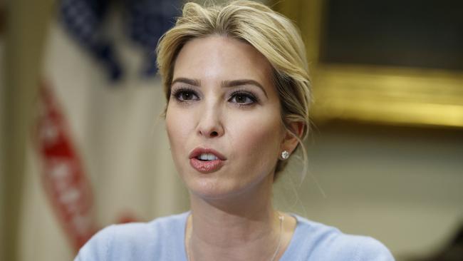 In this May 17, 2017, photo, Ivanka Trump hosts a meeting on human trafficking with congressional leaders in the White House in Washington. Picture: AP /Evan Vucci.