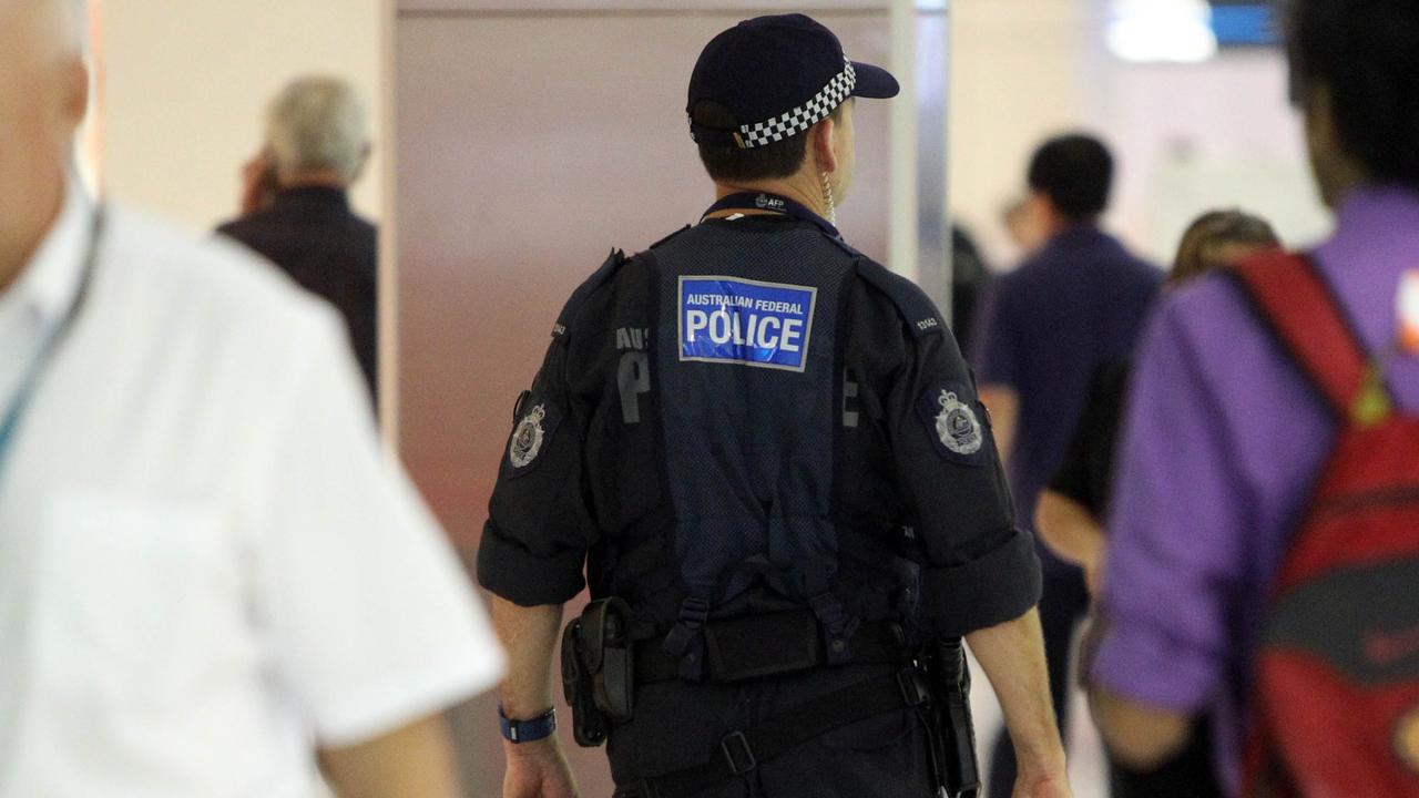 The man was stopped and searched at Sydney airport after a flight from the Philippines.