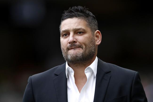 Brendan Fevola attends the state memorial service