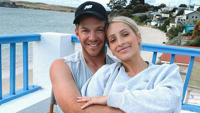 Former Test cricket captain Tim Paine and wife Bonnie. Picture: Instagram