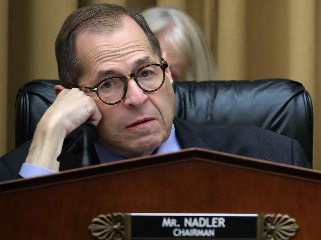 Chairman Jerry Nadler (D-NY) listens to comments during a House Judiciary Committee mark-up. Picture: Getty