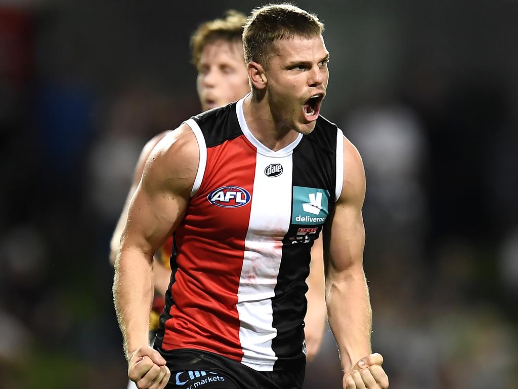 Mason Wood has been in fine form for the Saints. Picture: Albert Perez/AFL Photos via Getty Images
