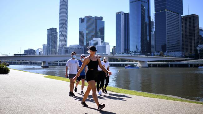 Brisbane has been plunged into lockdown. Picture: NCA Newswire / Dan Peled