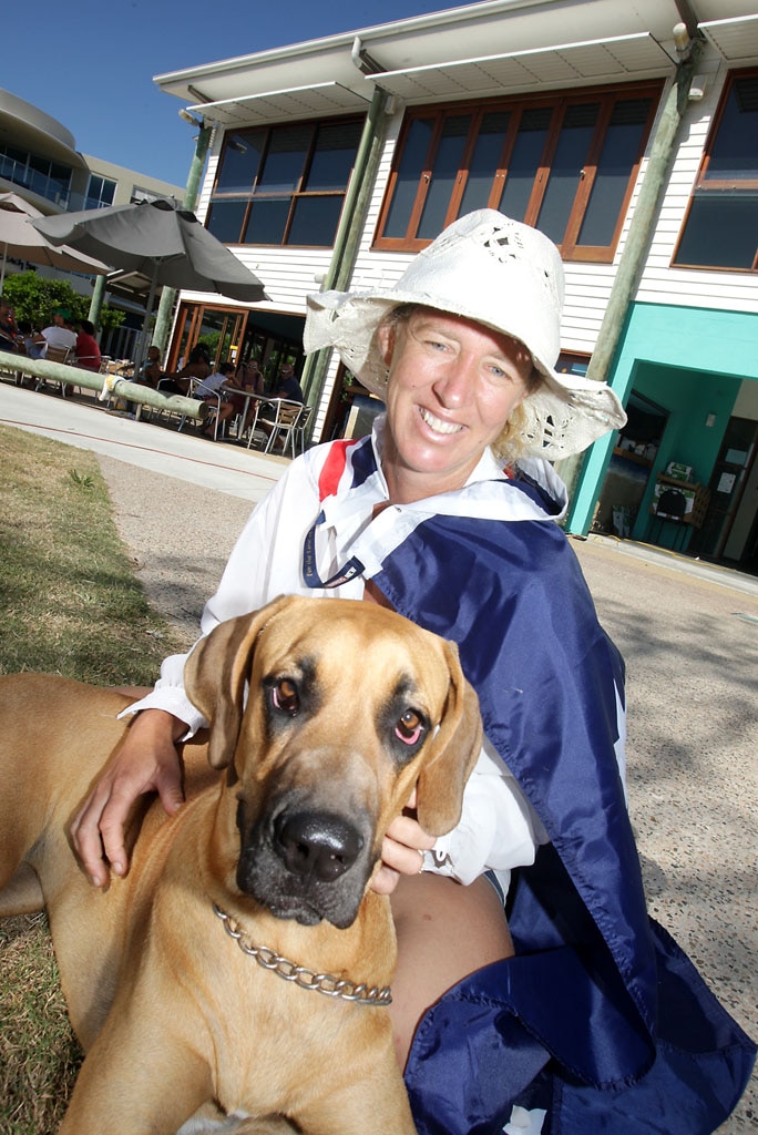 Michelle Laws from Cabarita with Razzie. Picture: Crystal Spencer