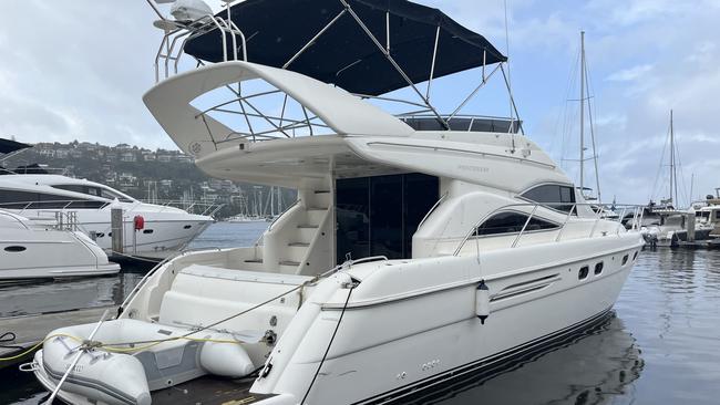 Wayne Fraser's luxury boat.