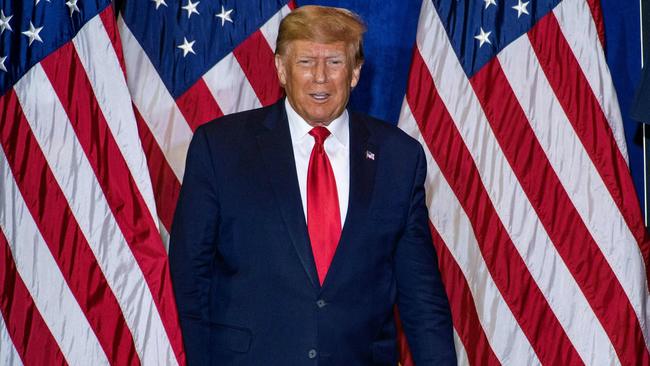 Donald Trump at a Make America Great Again rally in Manchester, New Hampshire. Picture: AFP.