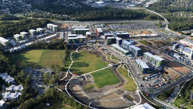 The Athletes Village from the air. Photo: AAP IMAGES