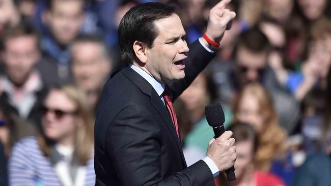 Marco Rubio has been hammering Donald Trump lately.