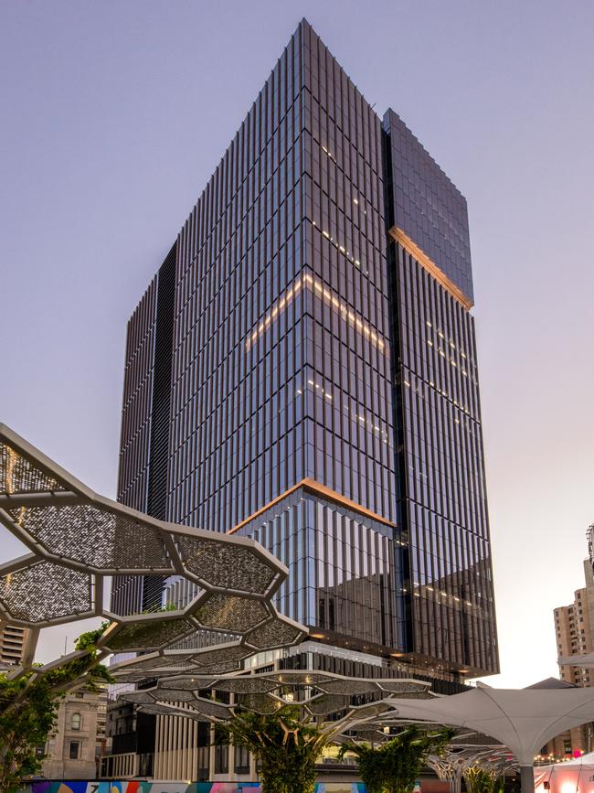 The 29-storey Festival Tower in Adelaide’s Riverbank precinct. Picture: Walker Corporation