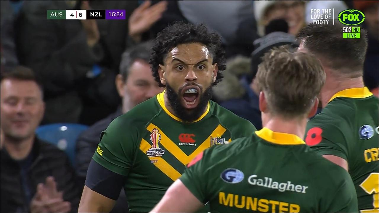 Josh Addo-Carr scored one of the great tries. Photo: Fox League.