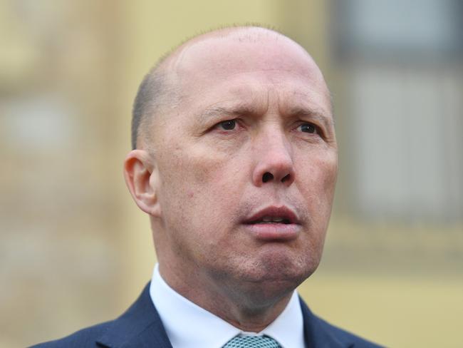 Australia’s Home Affairs Minister Peter Dutton was caught up in the carnage. Picture: AAP.