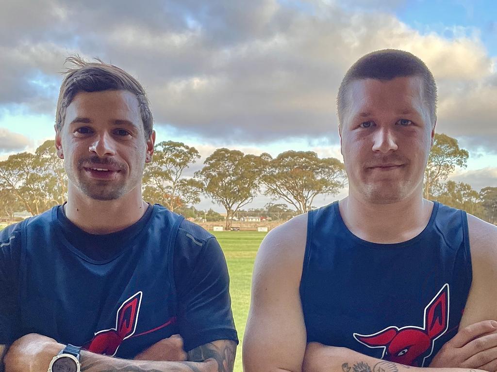 Anakie recruits Josh Alessi and James Vandenberg. Picture: Supplied