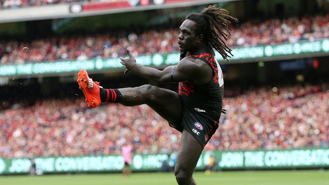 Anthony McDonald-Tipungwuti in action on Anzac Day. Picture: Michael Klein