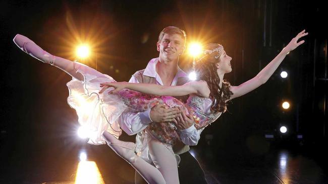 STAR ROLES: Ballet dancers Jayden Grogan, from Bundaberg, and Amy Ronnfeldt are part of ballet production The Little Mermaid, which opens tonight at QPAC. Picture: AAP - Josh  Woning