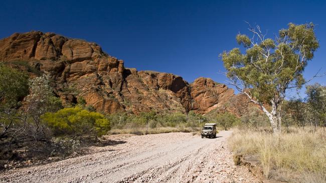 A 4WD traversing the Territory’s dirt roads.