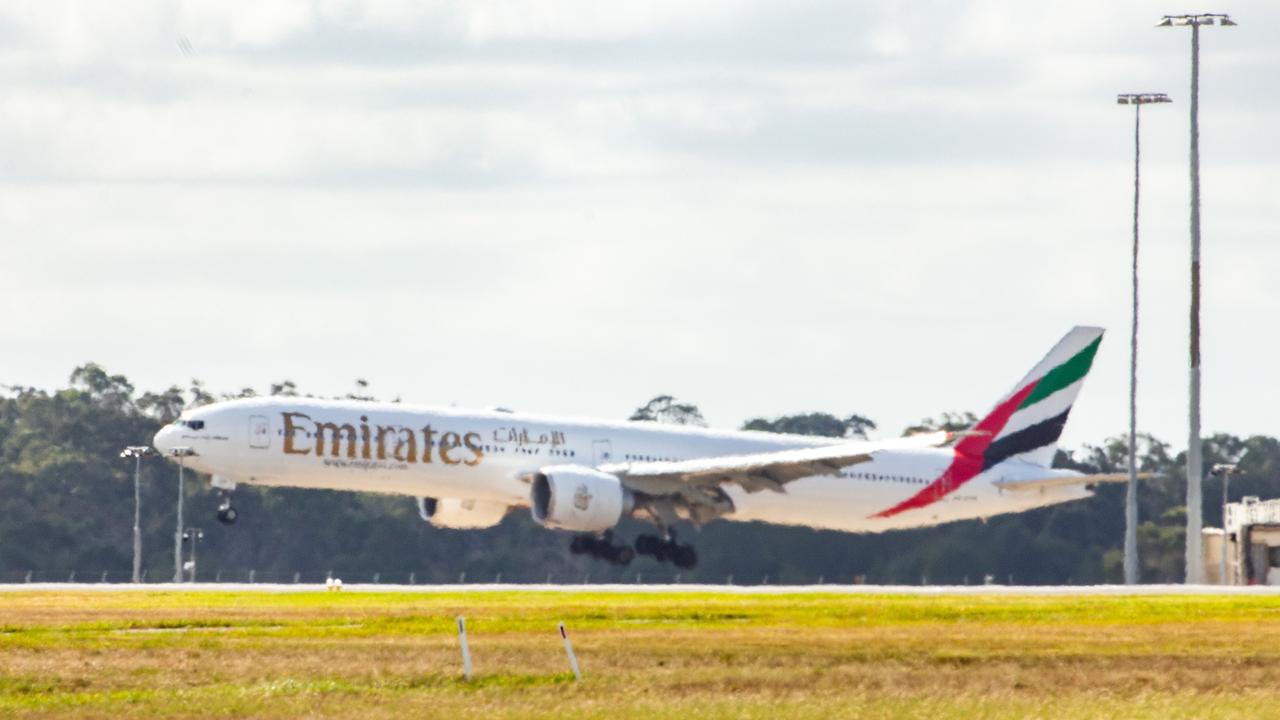 Emirates has continued to run limited flights in and out of Australia. Picture: NCA NewsWire / Sarah Matray