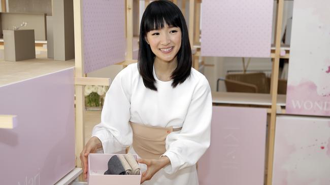 Japanese de-cluttering expert Marie Kondo has garnered a global following of neurotic folders. Picture: AP Photo/Seth Wenig