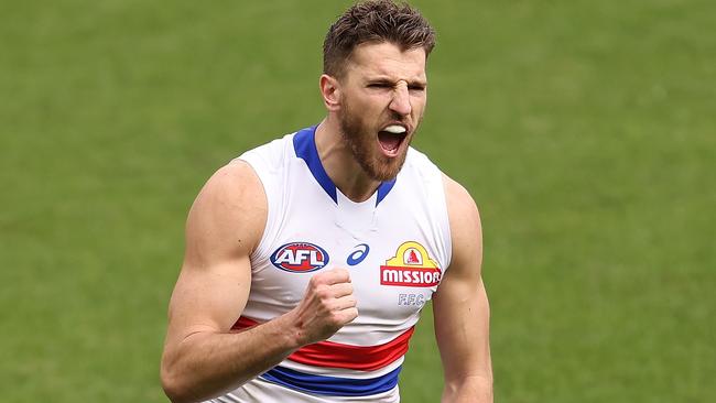 Marcus Bontempelli was at his brilliant best in the Bulldogs’ win. Picture: Getty Images