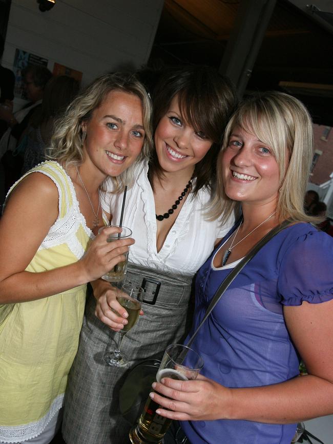 Socials Snapped, Movember, Mobart MoBros charity fundraising party at the Metz, Sandy Bay, from left, Abby Douglas, 22, of Hobart, Alice Round 21, of England and Penny Brown, 21, of Bellerive
