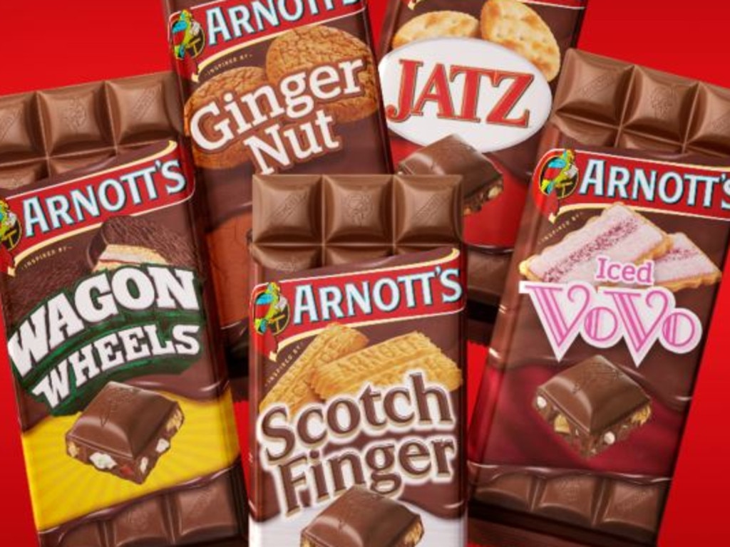 Arnott's has revealed its new venture — classic biscuit flavours in chocolate blocks. Yum. 