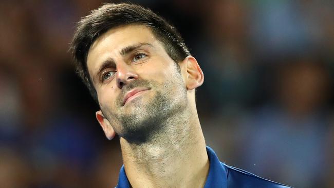 Novak Djokovic found himself beaten at his own game.