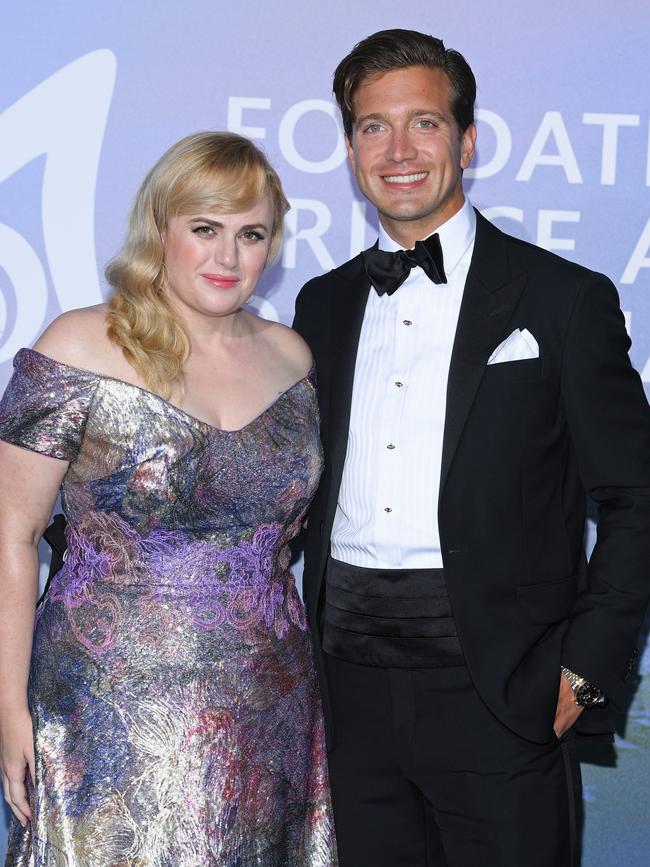 Rebel Wilson and Jacob Busch in Monte Carlo in 2020. Picture: Pascal Le Segretain/Getty Images for La Fondation Prince Albert II de Monaco