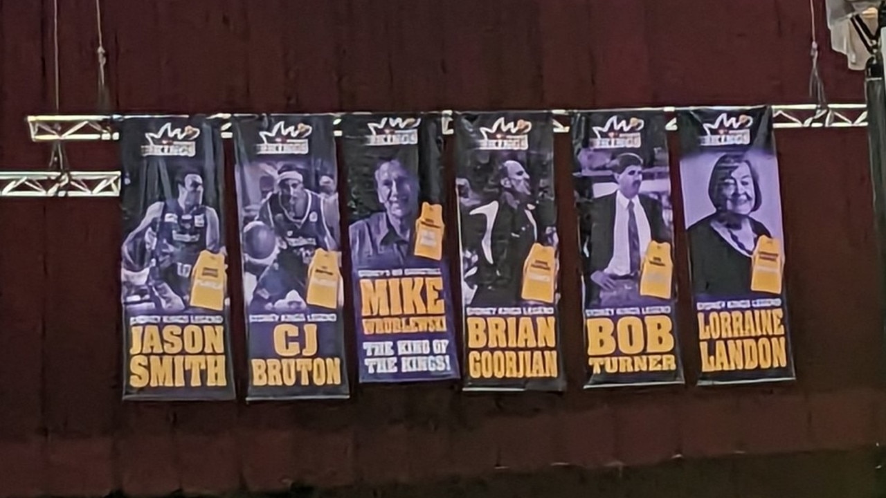 Shane Heal's banner is no long hanging in the Sydney Kings Wall of Legends. Photo: Twitter.