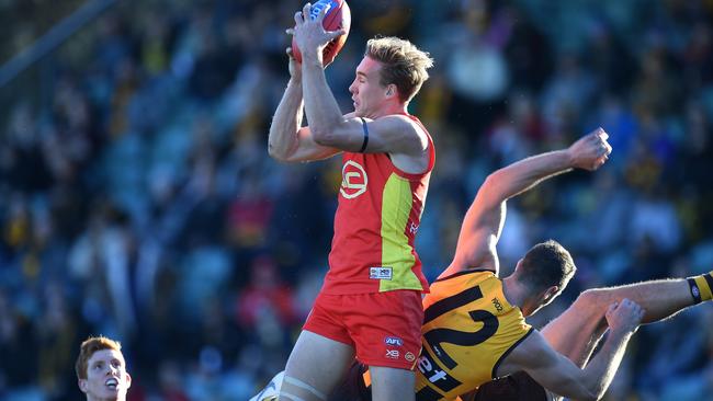 Tom Lynch was caught in the crossfire of Nathan Buckley’s honesty. Pic: AAP