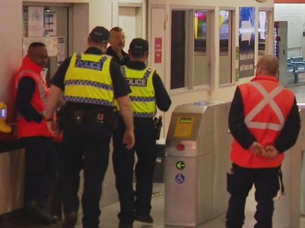 A 47-year-old man has been charged with four counts of assault after he allegedly attacked four women on a train., About 9am today, four women on the Adelaide-bound Gawler line were travelling separately when a man on the same train allegedly assaulted them at random., The man allegedly punched, slapped, pushed, spat on the women, and verbally abused them, police said.