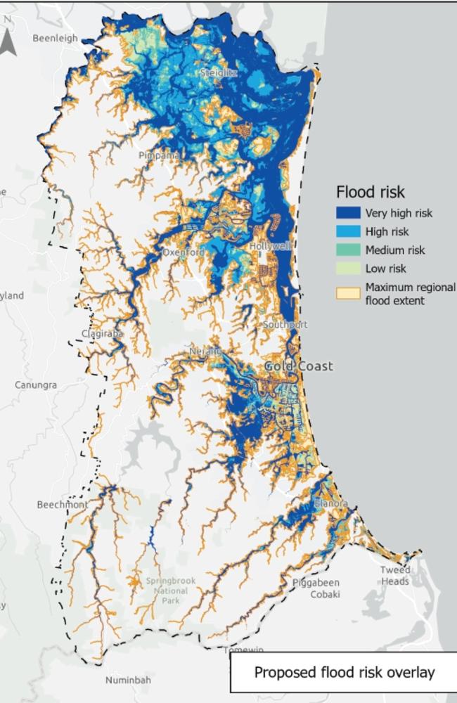 The new Gold Coast flood map