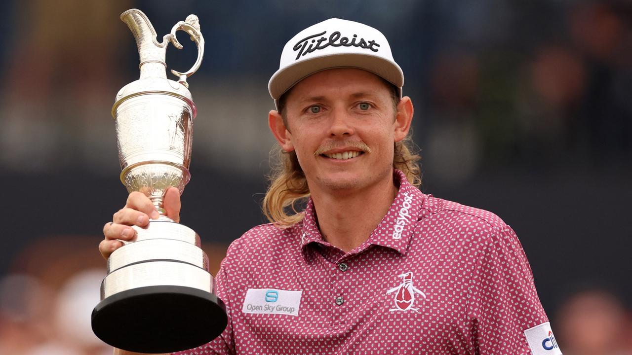 Cameron Smith won his first golf major, the Open Championship at St Andrews. Picture: Reuters/Phil Noble