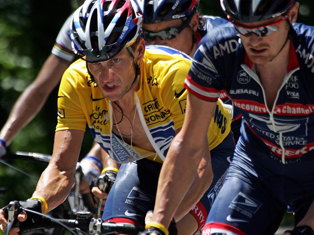 Lance Armstrong competing in the Tour de France. Picture: AFP Joël Saget