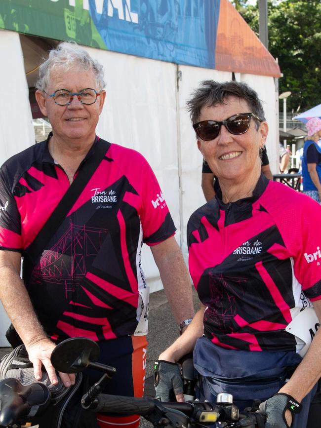 Thousands of cyclists took to the streets of the river city on Sunday for the Tour de Brisbane. \Photo: Grace Kessels.