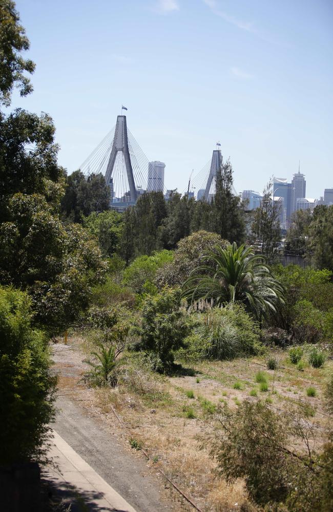 Disused Rozelle Railyards at Lilyfield. Picture: Craig Wilson
