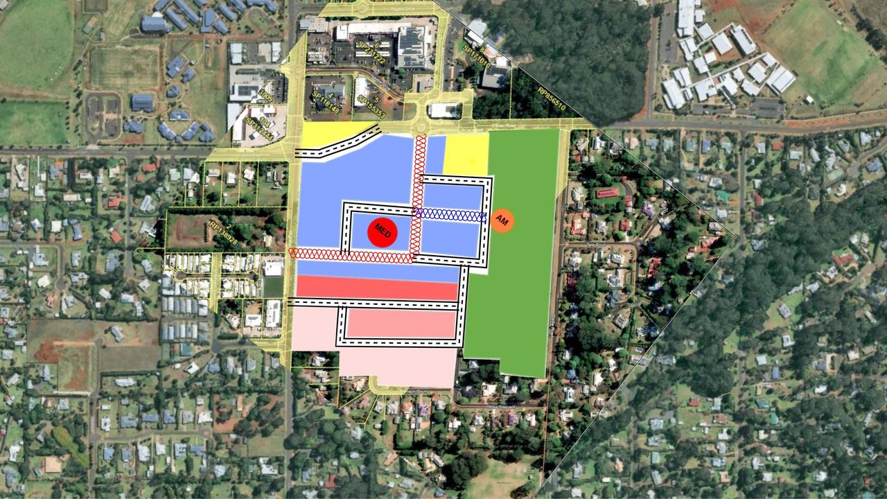 Highfields Chamber of Commerce's proposed revamp of the town centre master plan.