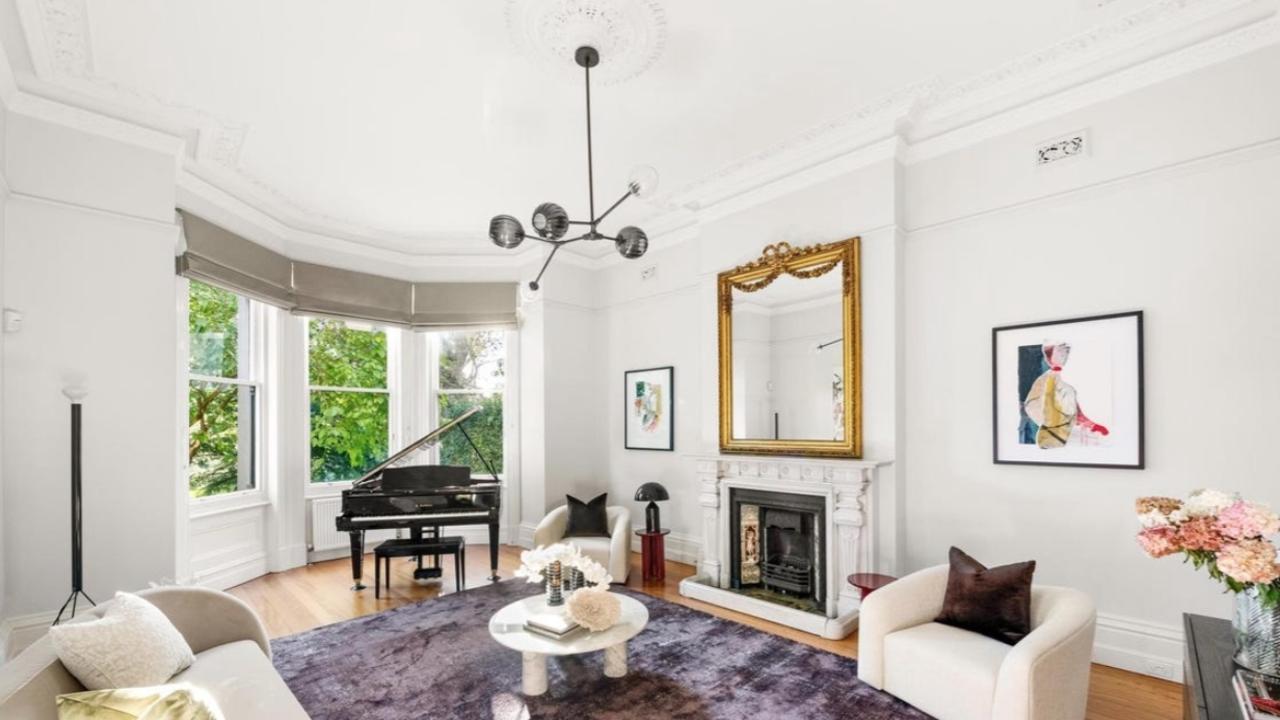 Cumnock’s interiors feature nine original fireplaces, each with ornate period detailing, preserved from the mansion’s 1889 Italianate design.