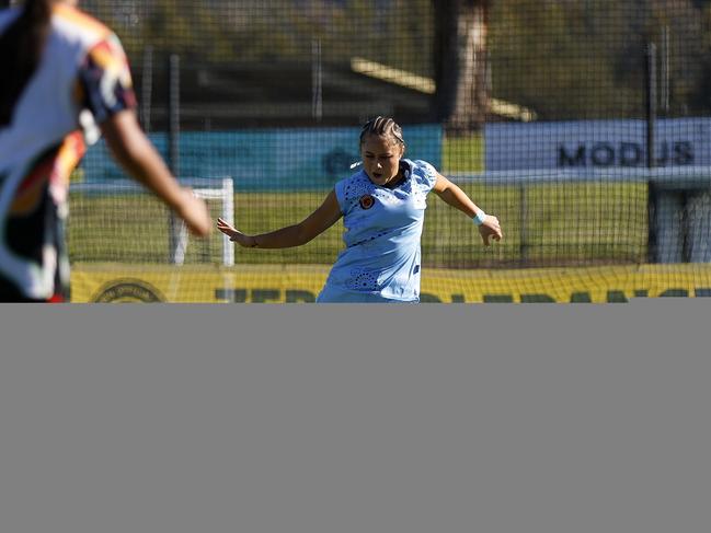 Darelle Avery. Picture: Michael Gorton. U16 Girls NAIDOC Cup at Lake Macquarie Regional Football Facility.