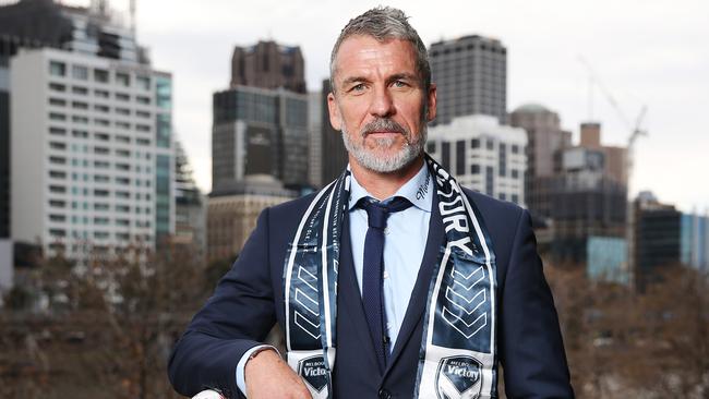 Marco Kurz is unveiled as Melbourne Victory coach on Wednesday. Picture: Getty Images