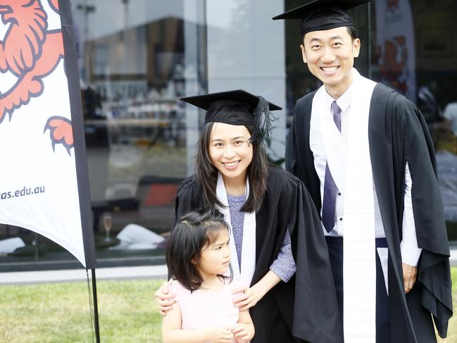 UTAS (University of Tasmania) held it's graduation ceremony at Hotel Grand Chancellor this afternoon. Picture: MATT THOMPSON