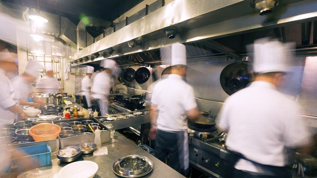 Picture of generic busy kitchen. Fair Work Ombudsman’s crack down on 34 food outlets across Hobart. Picture: iStock